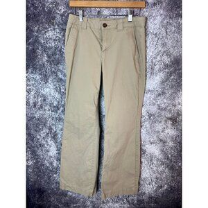 Wild Fable Low Rise Flare Flat Front Chino Brown Khakis Pants Women's 6